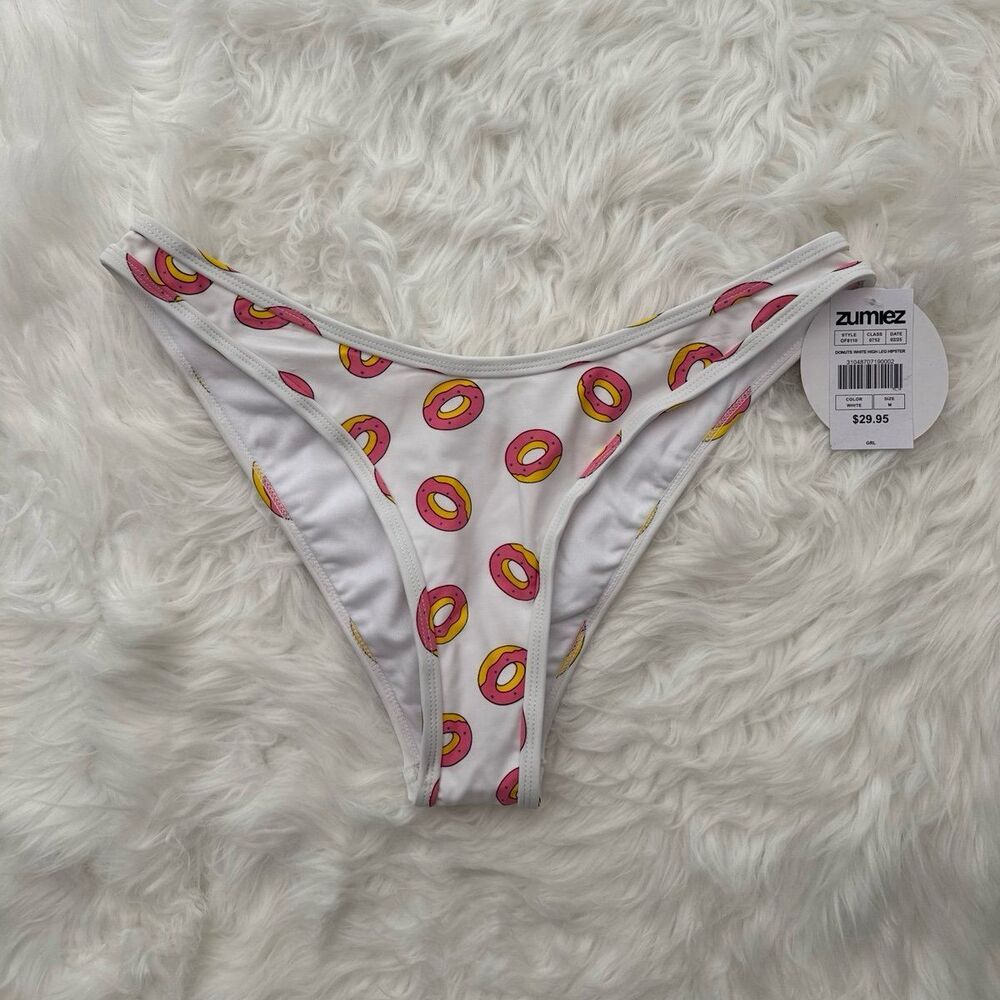 Odd Future Donut High Leg Hipster Bikini Bottoms Size Medium